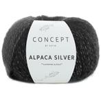 Katia Concept Alpaca Silver - 263 zwart met zilver - Glans, Ophalen of Verzenden, Nieuw