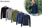 2dekans | Milanoro - Herenpullover met overhemdkraag en, Ophalen of Verzenden, Zo goed als nieuw, Milanoro