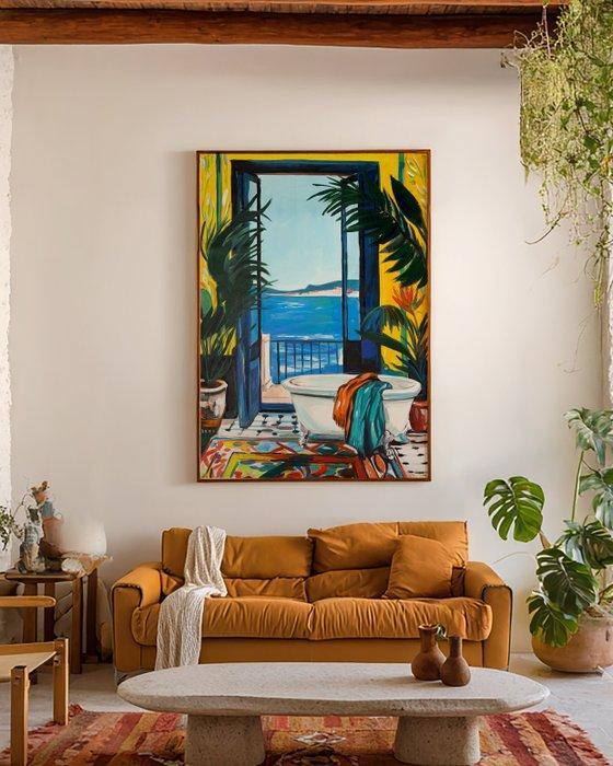 E. García - MAR AZUL XL, Antiek en Kunst, Kunst | Schilderijen | Modern