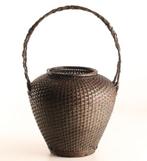 Japanse Ajiro bamboe bloemenmand met handvat - Bamboe -