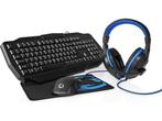 Veiling - Nedis Gaming Combo Kit - 4-in-1 - Toetsenbord, Kop, Nieuw