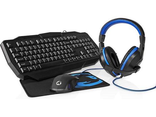 Veiling - Nedis Gaming Combo Kit - 4-in-1 - Toetsenbord, Kop, Auto-onderdelen, Elektronica en Kabels