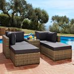 Wicker loungeset San Domino - grijs