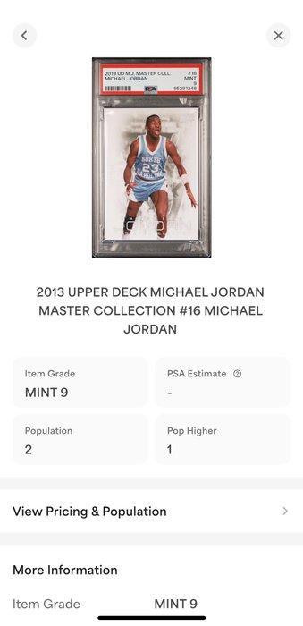 2013 Upper Deck Jordan Master Collection Michael Jordan -, Verzamelen, Stickers