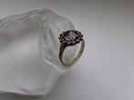 Zilver, Granaat - Ring - Art Deco