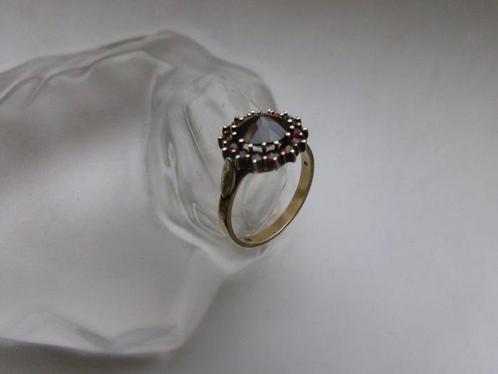 Zilver, Granaat - Ring - Art Deco, Antiek en Kunst, Kunst | Designobjecten