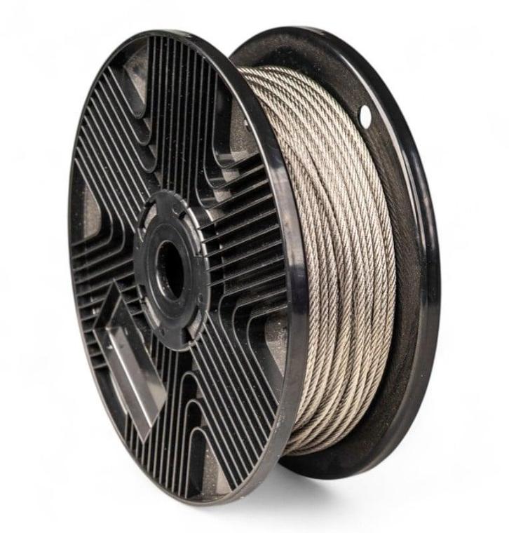 roestvaststaal Staalkabel 1 mm 100 meter roestvrijstaal 1x19, Doe-het-zelf en Verbouw, IJzerwaren en Bevestigingsmiddelen, Verzenden