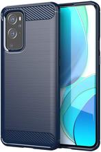 ProGuard OnePlus 9 Hoesje Brushed Carbon Blauw, Verzenden, Nieuw, Hoesje of Tasje