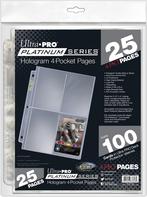4-Pocket Pages Top Loading Clear Platinum (25 stuks) | Ultra, Nieuw, Verzenden