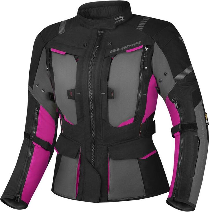 SHIMA Hero 2.0 Waterproof Dames Zwart Fuchsia Textiele, Motoren, Kleding | Motorkleding, Dames, Nieuw met kaartje, Jas | textiel