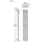 Designradiator Sapho Pilon Recht 27x180 cm 660W incl. 4, Ophalen of Verzenden, Nieuw