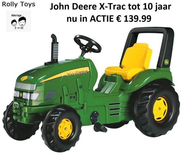 John Deere X-Trac met Beugel 035632 tot 10 jaar Rolly Toys, Kinderen en Baby's, Speelgoed | Buiten | Voertuigen en Loopfietsen