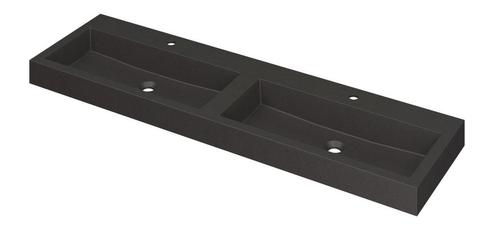 INK Wastafel Momento Quartz dubbel met 2 kraangaten 160 cm x, Doe-het-zelf en Verbouw, Sanitair, Overige typen, Nieuw, Ophalen of Verzenden