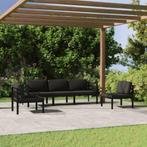vidaXL 5-delige Loungeset met kussens aluminium, Verzenden, Nieuw, Aluminium, Loungeset