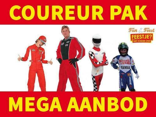 Race pak - Mega aanbod coureur kostuums, Kinderen en Baby's, Carnavalskleding en Verkleedspullen, Jongen of Meisje, Nieuw, Ophalen of Verzenden