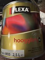 Flexa Colors Hoogglans - ral 9010 - 2,5 liter, Doe-het-zelf en Verbouw, Overige kleuren, Nieuw, Ophalen of Verzenden, Verf