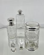 Delheid Frères, Val Saint Lambert - Parfumfles (3) - twee, Antiek en Kunst