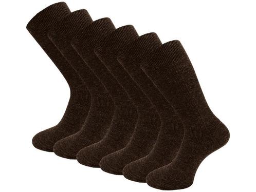 6 paar Herensokken - Wol - Donkerbruin, Kleding | Heren, Sokken en Kousen, Verzenden
