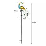 Gardlov Solar Tuinlamp Pauw – Kleurrijke LED & Schemersen., Ophalen of Verzenden, Nieuw