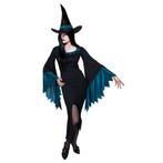 Halloween Heks Kostuum Lichtblauw M, Hobby en Vrije tijd, Feestartikelen, Verzenden, Nieuw