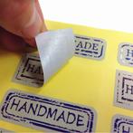 10 stickers labels thank you handmade with love round 80, Nieuw, Ophalen of Verzenden