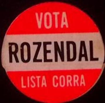 Oproep tot stemmen voor Rozendal op poster (lijst optie) beschikbaar voor biedingen
