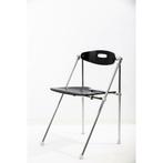Sitland Ouverture Design klapstoel zwart chroom, Overige plaatsen, Ophalen of Verzenden, Gebruikt, Stoel