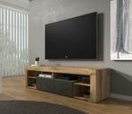 TV-Meubel Zwart 140x35x51 cm | Evt. met LED | TV kast Modern, Huis en Inrichting, Nieuw, Overige houtsoorten, Minder dan 100 cm