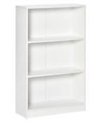 Boekenkast 3 Vakken – Moderne Houten Opbergkast Wit, Huis en Inrichting, Kasten | Boekenkasten, Verzenden, Nieuw