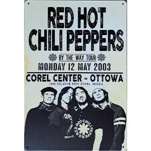 Wandbord reclamebord muziek Red Hot Chili  Peppers bord, Verzamelen, Posters, Nieuw, A4 of kleiner, Muziek, Rechthoekig Staand