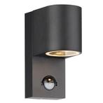 Moderne buiten wandlamp met bewegingssensor zwart, Corina,, Ophalen of Verzenden, Nieuw, Aluminium, Wandlamp