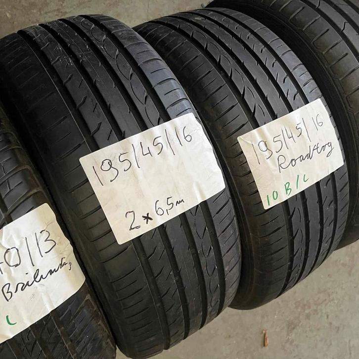 2 x Roadhog 195-45-16 Zomerbanden 6,5mm, Auto-onderdelen, Banden en Velgen, 16 inch, Zomerbanden, 195 mm, Personenwagen, Gebruikt