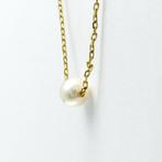Mikimoto - Ketting met hanger - 18 karaat Geel goud