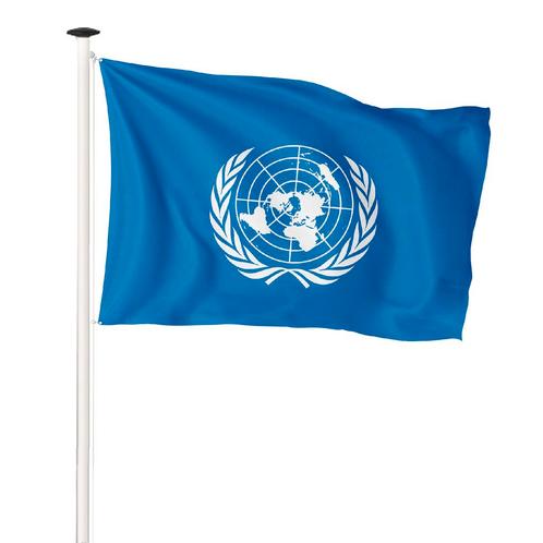 NR 539: Verenigde Naties vlag 100x150cm (voor gevelstok), Diversen, Vlaggen en Wimpels, Nieuw