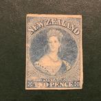 Nieuw-Zeeland 1855 - 2 Penny Blue Queen Victoria zonder, Postzegels en Munten, Postzegels | Europa | UK, Gestempeld