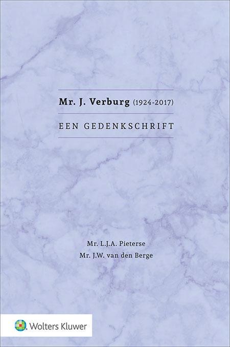 Mr. J. Verburg (1924-2017) Een gedenkschrift, Boeken, Studieboeken en Cursussen, Verzenden