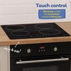 Russell Hobbs RH77IH511B Inductie-Kookplaat 77 cm Zwart, Nieuw, Inbouw, Inductie, 4 kookzones