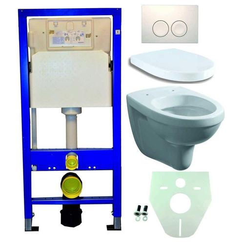 Geberit UP 100 +Trevi wc+zitting+ Delta 21 wit, Doe-het-zelf en Verbouw, Sanitair, Nieuw, Verzenden