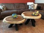 suar teak ronde boomstamtafel boomstam tafels tafel rond, Huis en Inrichting, Tafels | Eettafels, Overige vormen, 200 cm of meer