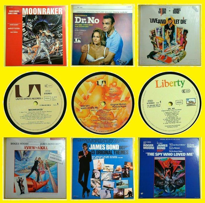 Various - Lot of 6x original James Bond soundtrack LPs -, Cd's en Dvd's, Vinyl Singles