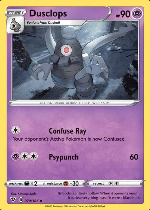 Dusclops 070/185 Vivid Voltage, Hobby en Vrije tijd, Verzamelkaartspellen | Pokémon, Losse kaart, Nieuw, Foil, Ophalen of Verzenden