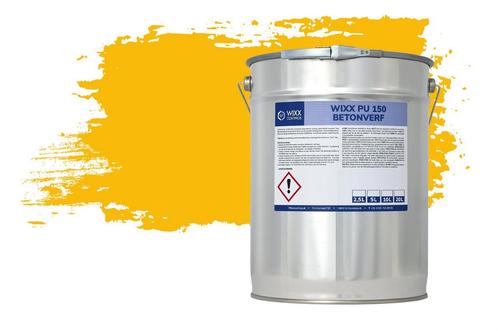 Wixx PU 150 Betonverf RAL 1023 | Verkeersgeel 2.5L, Doe-het-zelf en Verbouw, Verf, Beits en Lak, Verf, Nieuw, Minder dan 5 liter
