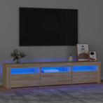 vidaXL Tv-meubel met LED-verlichting 180x35x40 cm sonoma, Huis en Inrichting, Kasten | Televisiemeubels, Verzenden, 150 tot 200 cm