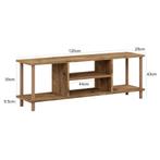 [en.casa] TV meubel Ærøskøbing 120x29x43 cm houtkleurig, Huis en Inrichting, Kasten | Televisiemeubels, Verzenden, Nieuw