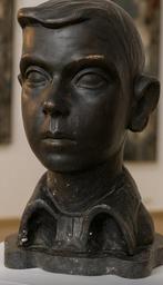 Bronziertes Gips - Adrien Van de Putte (1911–1994) - Figuur, Antiek en Kunst