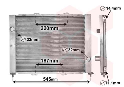 RADIATOR VOOR RENAULT CLIO 1998-2001 8200116110, Auto-onderdelen, Airco en Verwarming, Nieuw, Ophalen of Verzenden