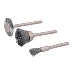 Silverline Staalborstel set - 3 delig - Ø 5, 15 en 20 mm..., Ophalen of Verzenden, Nieuw