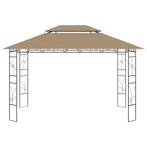 Paviljoen Prieel 160 g/m 4x3x2,7 m taupe (Partytenten), Verzenden, Nieuw, 2 meter of meer, Partytent