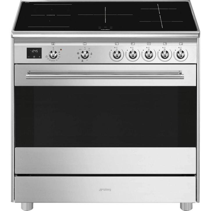 €2399 Smeg SCB95CIX Fornuis, Witgoed en Apparatuur, Fornuizen, Ophalen of Verzenden