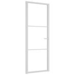Binnendeur 76x201cm Wit Glas - OP=OP - Ruimtebesparend!, Doe-het-zelf en Verbouw, Minder dan 80 cm, Binnendeur, Nieuw, Ophalen of Verzenden